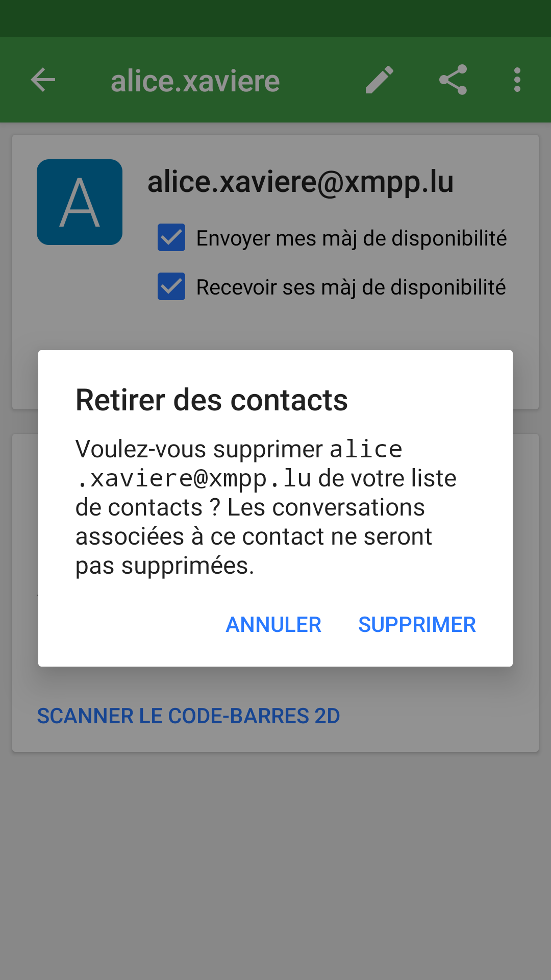 003 retirer uncontact existant logiciel conversation messagerie instantanee luxemb